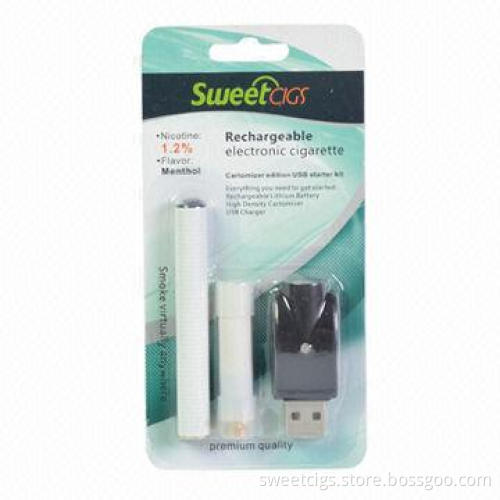 Sweet cigs rechargeable electronic cigarette